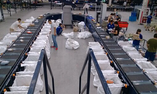 交叉带分拣机案例